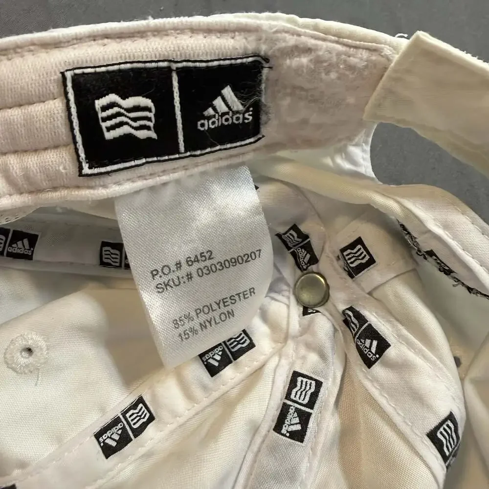 Adidas Golf ClimaCool White Black Performance Adjustable Hat Cap